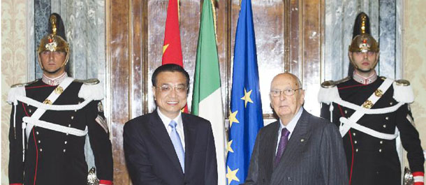 رئيس مجلس الدولة الصيني: تعزيز الاستثمارات يصب فى مصلحة الصين وايطاليا