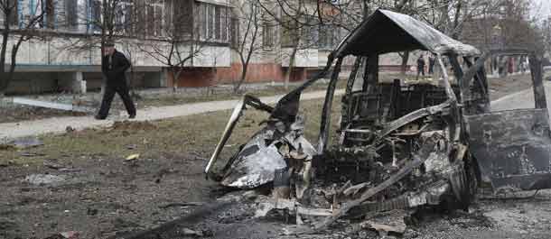 هجوم صاروخي على مدينة شرق أوكرانيا ومقتل 20 شخصا على الأقل