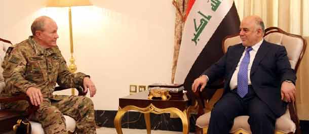 ديمبسي: سنأخذ بعين الاعتبار أي طلب عراقي بدعم اضافي في حرب داعش
