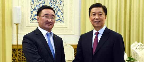 نائب الرئيس الصيني يلتقي بوزير خارجية منغوليا