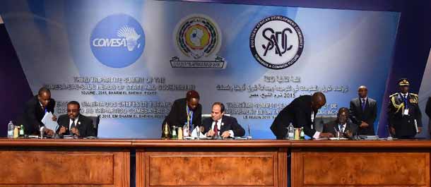 قادة 26 دولة أفريقية يوقعون في شرم الشيخ اتفاقية لإنشاء منطقة تجارة حرة