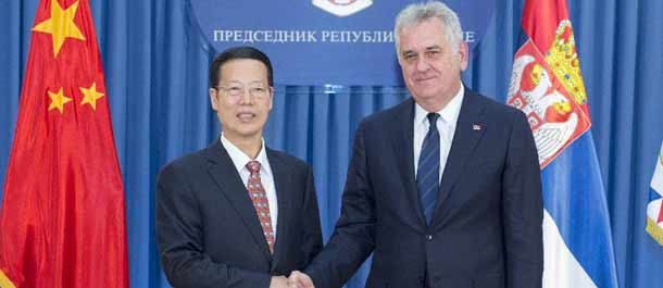 نائب رئيس مجلس الدولة الصيني يلتقي الرئيس الصربي لتعزيز التعاون البراجماتي