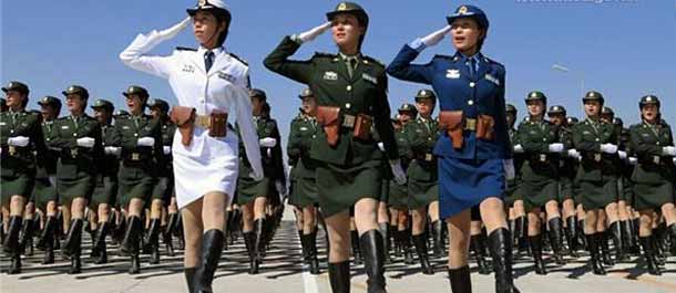 أجمل المناظر: الجنديات الصينيات في الاستعراض العسكري