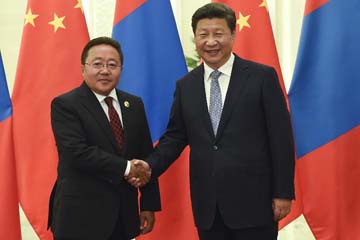 الصين ومنغوليا تتعهدان بتعزيز العلاقات