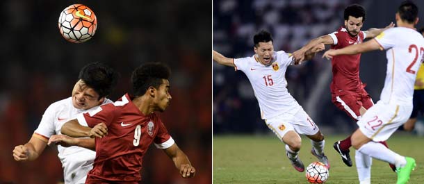 الصين تخسر أمام قطر في التصفيات المزدوجة المؤهلة إلى كأسي العالم وآسيا