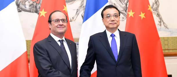 الصين تحث على زيادة التعاون الصينى- الفرنسى فى اسواق اطراف ثالثة