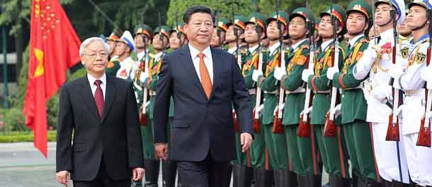 الصورة الرائعة تسجل زيارة الرئيس الصيني شي جين بينغ الى فيتنام وسنغافورة(5 نوفمبر)