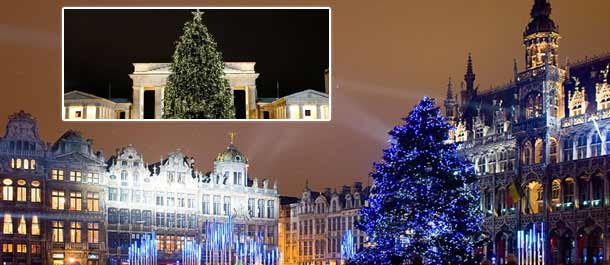 شجرة عيد الميلاد الرائعة تضيء الليلة في كثير من الدول
