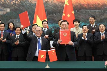 الصين وفيتنام توقعان اتفاقية بشأن التعاون البرلماني