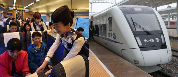 تشغيل خط قطار سريع دائري في مقاطعة هاينان الجزرية بجنوبي الصين