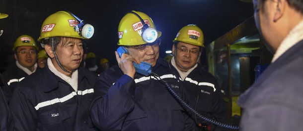 رئيس مجلس الدولة الصيني يقوم بالجولة التفقدية في شانشي
