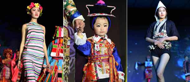 إقامة معرض الأزياء التقليدية للقوميات في يوننان