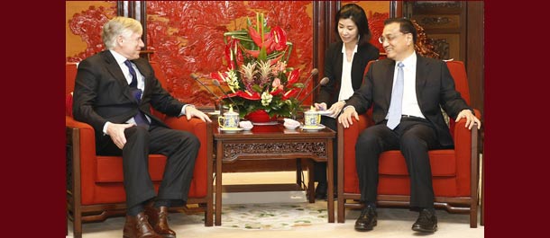 رئيس مجلس الدولة الصيني يلتقي برئيس جامعة كولومبيا