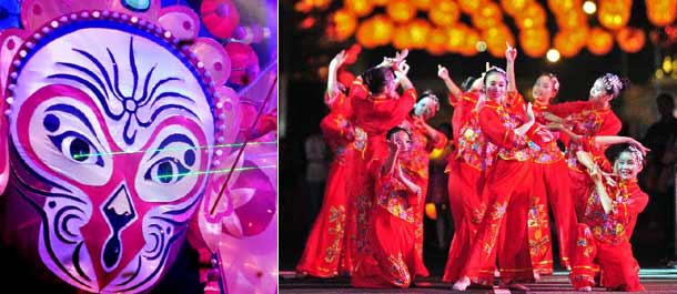سنغافورة تقيم حفل الإضاءة للاحتفال بحلول السنة القمرية الصينية الجديدة