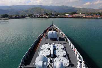 قوة مهمة عمل للبحرية الصينية تكمل أول زيارة لها إلى تيمور ليست