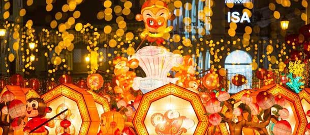 ماكاو تزين الشوارع لاستقبال السنة الجديدة الصينية