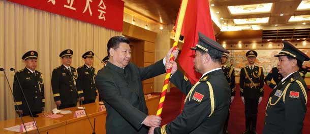تعديل هيكل جيش التحرير الشعبي الصيني مع إنشاء خمس مناطق قتالية جديدة