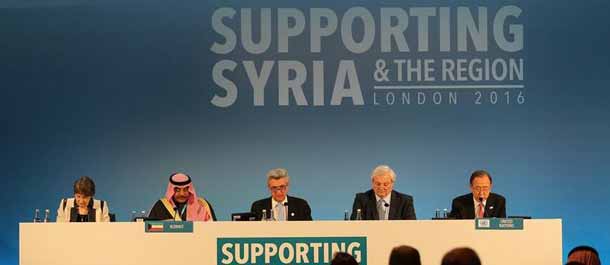 انعقاد مؤتمر المانحين حول سوريا في بريطانيا