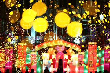اقامة معرض الفوانيس في تيانجين للاحتفال بعيد الفوانيس الصيني
