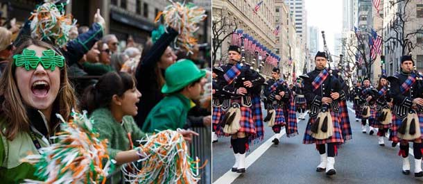 نيويورك تعقد مسيرة احتفالية سنوية ليوم القديس باتريك