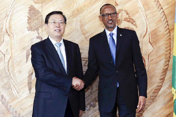كبير المشرعين الصينيين يقوم بأول زيارة إلى رواندا لتعزيز العلاقات