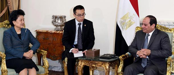 تقرير إخباري: نائبة رئيس مجلس الدولة الصيني تبحث سبل تطوير العلاقات ومجالات التعاون 
مع مصر