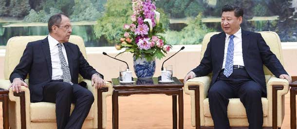 الرئيس الصيني يلتقي وزير الخارجية الروسي