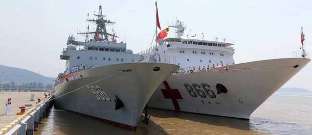 مغادرة أسطول السلاح البحري الصيني للمشاركة في تدريب حافة المحيط الهادئ