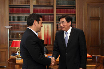 مسئول بارز: الصين مستعدة لزيادة تعزيز الشراكة الاستراتيجية الشاملة مع اليونان