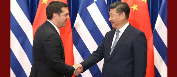 الصين واليونان تتعهدان بتعزيز التعاون فى اطار مبادرة الحزام والطريق عن طريق ميناء بيرايوس
