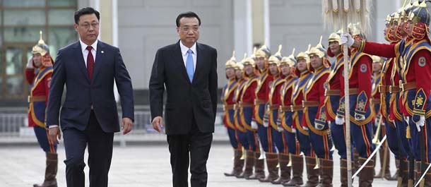 رئيس مجلس الدولة الصيني يدعو لمزيد من التعاون وعلاقات اوثق مع منغوليا