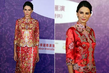 معرض أزياء الزفاف الصينية التقاليدية في هونغ كونغ