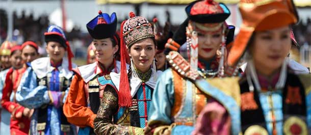 افتتاح مهرجان نادام في منغوليا الداخلية