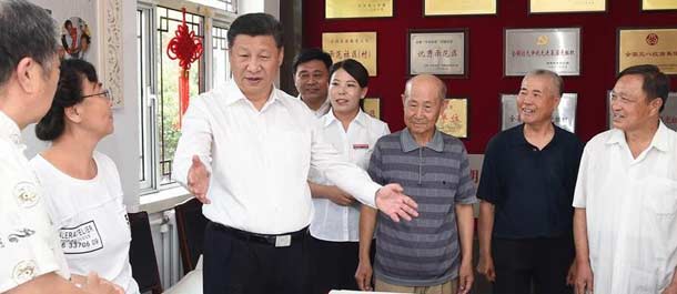 شي يدعو لتعزيز قدرات مواجهة الكوارث خلال زيارته لتانغشان