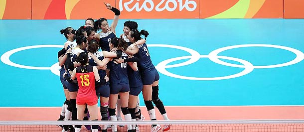سيدات الصين تصعدن لنهائي منافسات الكرة الطائرة بأولمبياد ريو