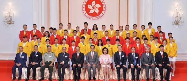 زيارة وفد نخبة اللاعبين الصينيين بأولمبياد ريو إلى هونغ كونغ
