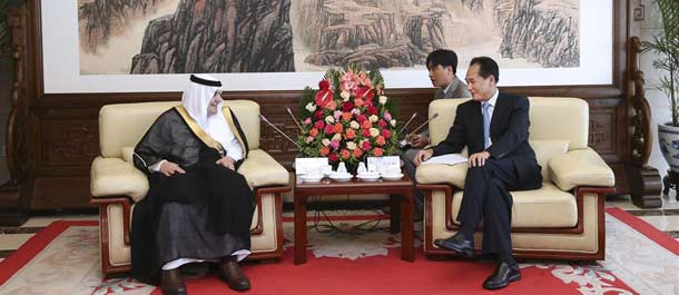 رئيس وكالة أنباء شينخوا يلتقي مع وزير الثقافة والإعلام السعودي
