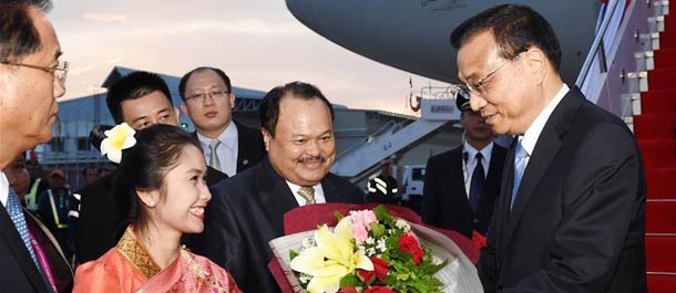 رئيس مجلس الدولة الصيني يصل إلى لاوس فى زيارة وحضور اجتماعات قادة شرق آسيا