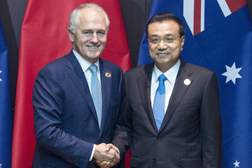 رئيس مجلس الدولة الصيني يأمل في دعم استراليا لمسعى بكين لتوسيع التوافق مع الآسيان