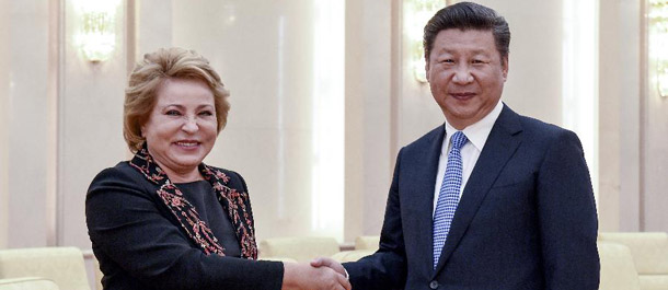 الرئيس الصيني يلتقي برئيسة المجلس الفيدرالي الروسي