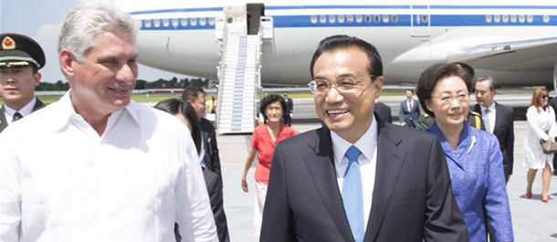 رئيس مجلس الدولة الصيني يصل إلى كوبا في زيارة رسمية