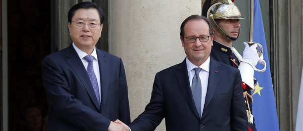 قادة من الصين وفرنسا يتعهدون بدعم العلاقات والتعاون