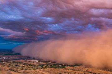 صور العاصفة الرملية التي تجتاح فينيكس