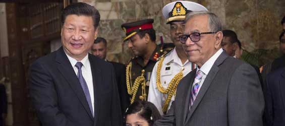 الرئيس الصيني يرحب بالفرص المطروحة أمام العلاقات بين الصين وبنجلاديش