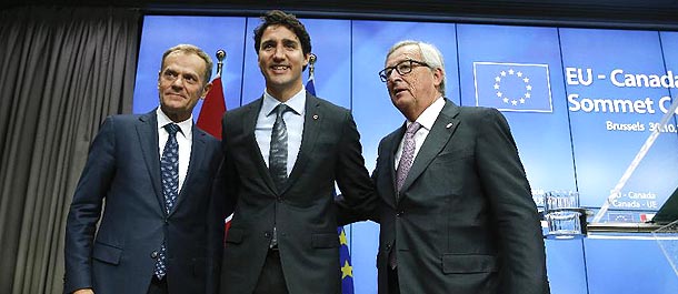 كندا توقع اتفاقا للتجارة الحرة مع الاتحاد الأوروبي