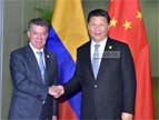 الرئيس الصيني يلتقي نظيره الكولومبي في ليما
