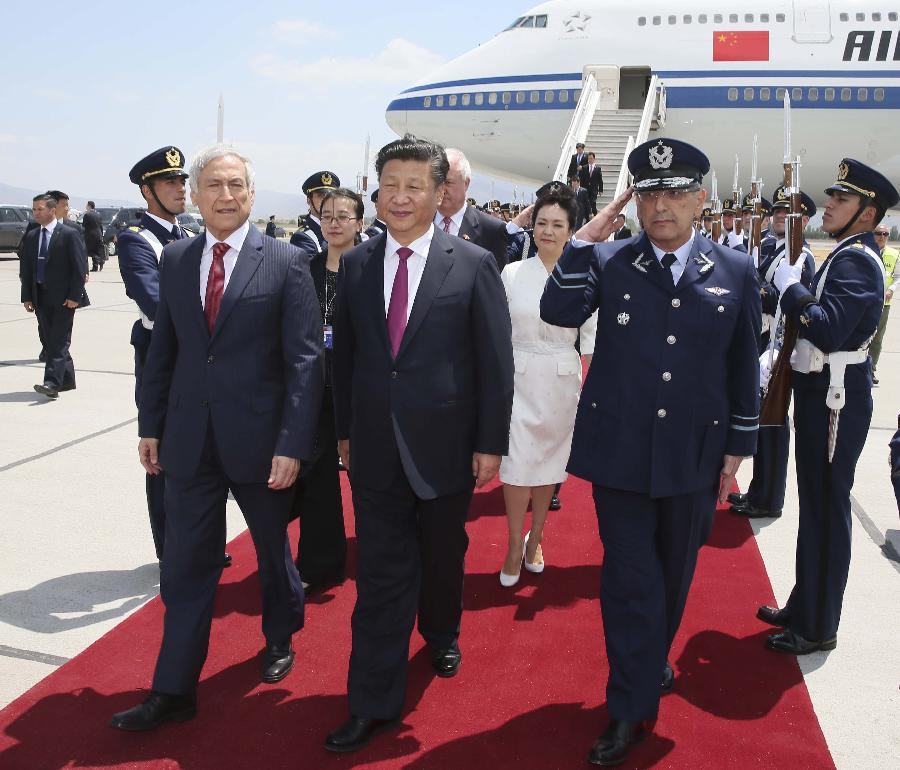 الرئيس الصيني يصل إلى تشيلي في زيارة دولة