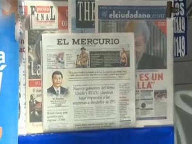 خطاب الرئيس شي المكتوب على صحيفة تشيلية يثير ردود فعل حارة