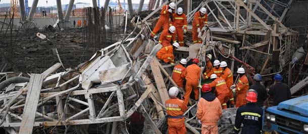 سقوط ضحايا بين قتيل وجريح في انهيار بمحطة لتوليد الكهرباء في شرقي الصين