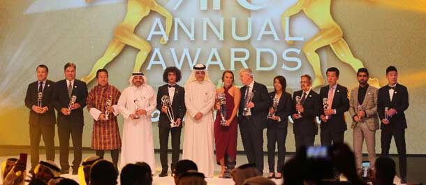 حفل توزيع جوائز الاتحاد الآسيوي في أبوظبي